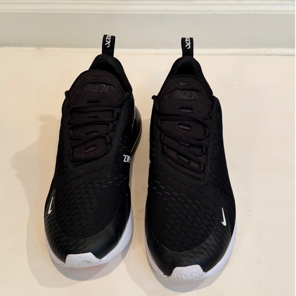Nike Air Max 270 Mens Running Shoes Black White AH8050-002 Size 11